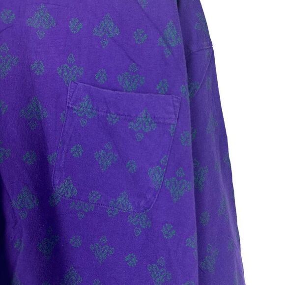 Victoria's Secret Gold Label Purple & Green Lounge Pajama PJ Set size Small - Picture 5 of 8